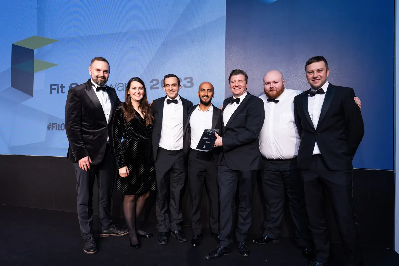Ethos Engineering win the title Fit Out Professional Consultancy of the Year 2023